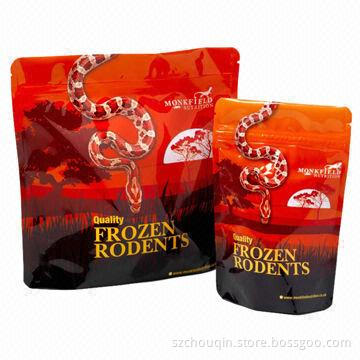 2013 plastic food bag for frozen, zip lock and stand up, side gusset and high puncture resistance